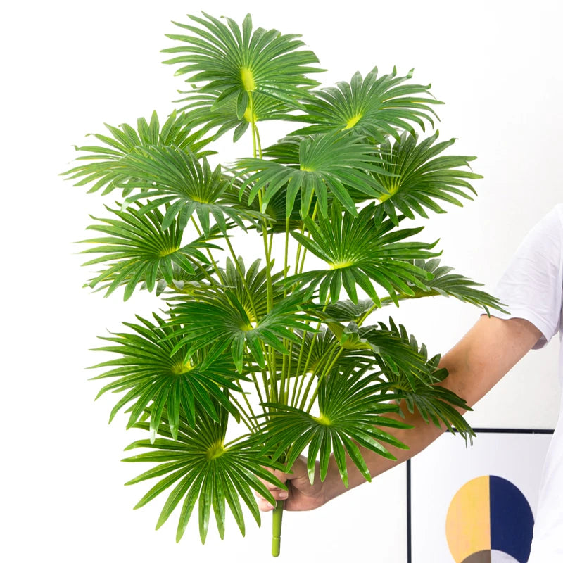 plantes artificielles tropicales grand faux arbre monstera en plastique - vue 12 sur 11