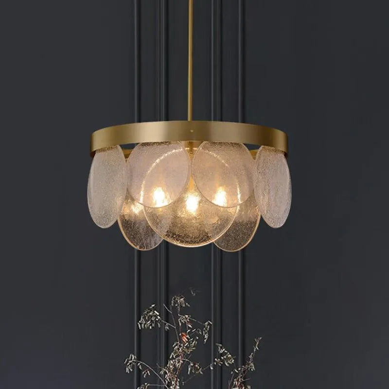 lustre moderne créatif en verre pour décoration intérieure - vue 5 sur 9