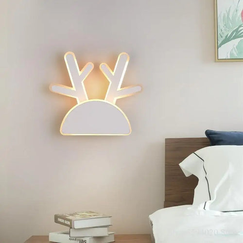 Moderne Wandleuchte Acryl Hirschkopf Nordic Design