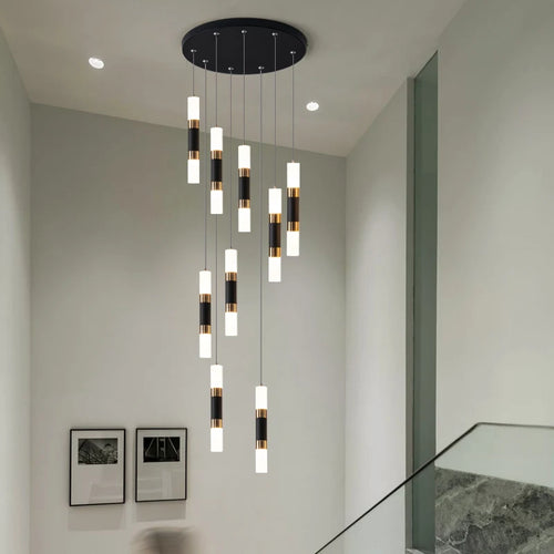 Moderne Pendelleuchte aus Metall im minimalistischen Stil für ein elegantes Interieur - vue 3 sur 12