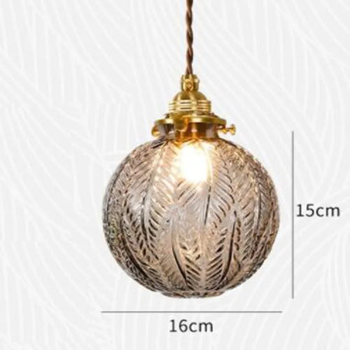 Pendelleuchte aus japanischem Glas im Vintage-Stil für industrielle Einrichtung