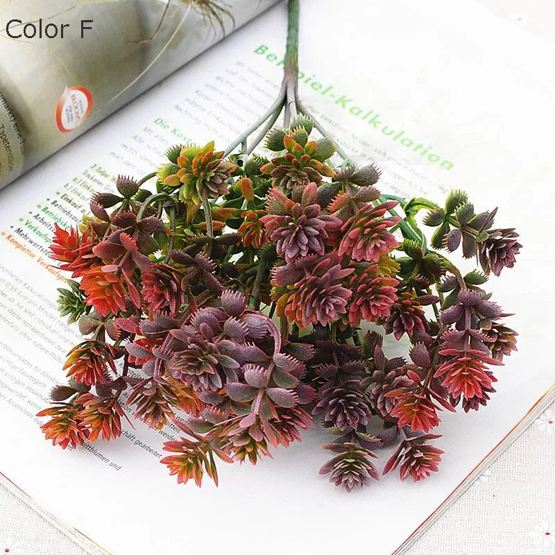 28 têtes de plantes succulentes artificielles pour décoration mariage jardin - vue 10 sur 12