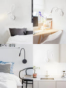 Flexible LED-Lesewandleuchte für Zuhause und Hotel