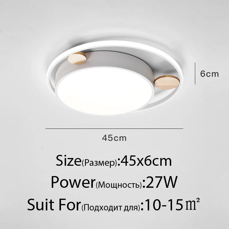 Runde LED-Deckenleuchte für modernes und elegantes Wohnambiente