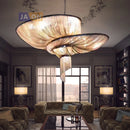 Pendelleuchte aus Aluminium im LED-Art-déco-Vintage-Stil