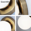 Moderne LED-Wandleuchte aus Glas für die Innendekoration