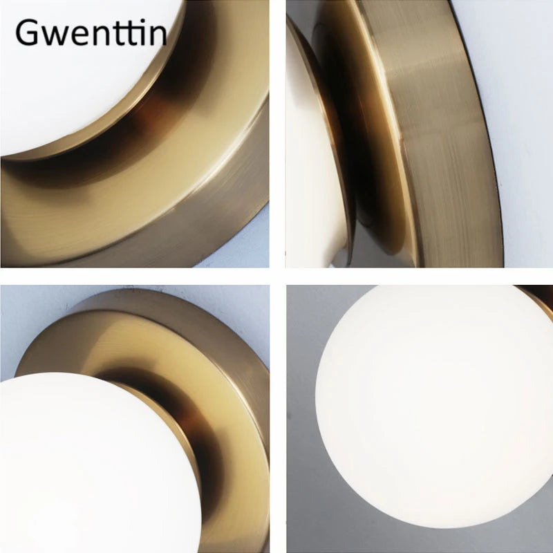 Moderne LED-Wandleuchte aus Glas für die Innendekoration - vue 6 sur 10