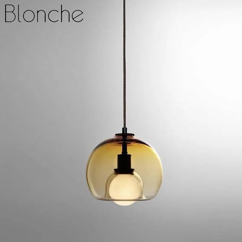 suspension en verre nordique créatif design moderne et élégant - vue 8 sur 7
