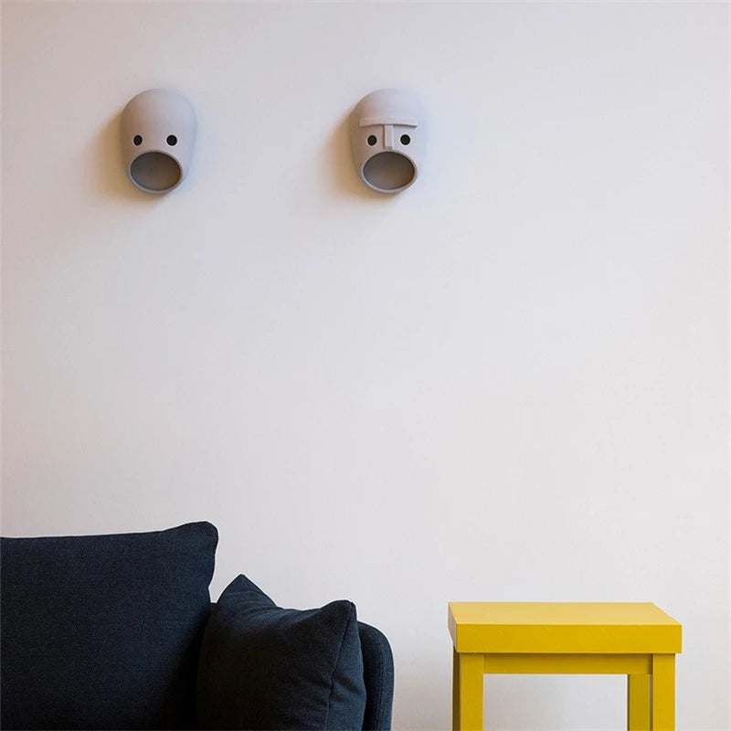 lampe de applique murale led moderne et créative en résine