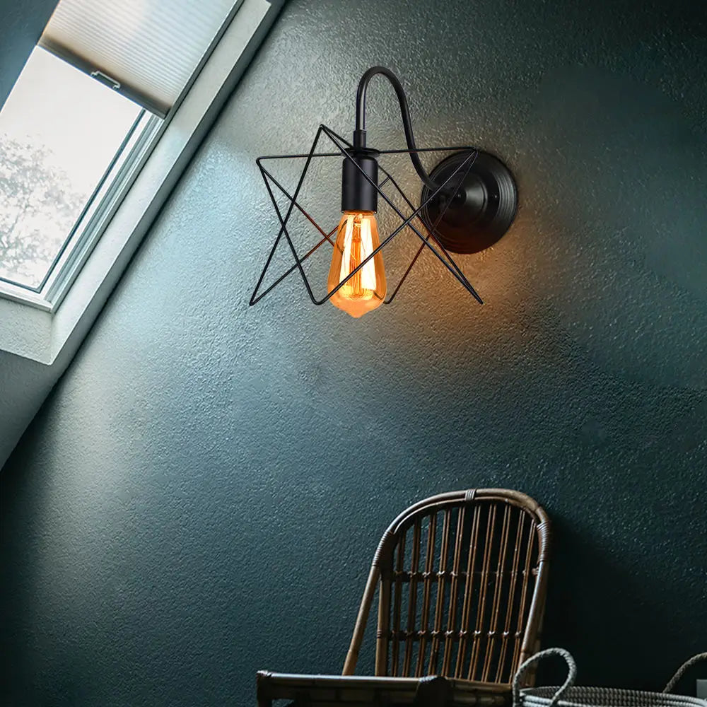 Applique murale Led industrielle rétro Loft - vue 6 sur 7
