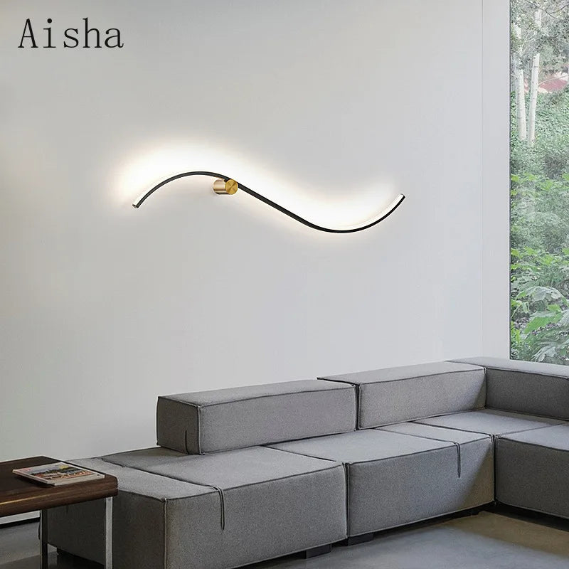 Moderne und kreative LED-Wandleuchte für die Innendekoration - vue 3 sur 9