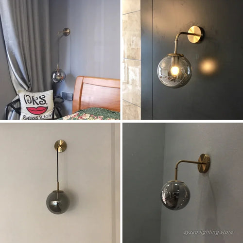 Moderne Glas-Wandleuchte für elegante Innendekoration - vue 4 sur 12