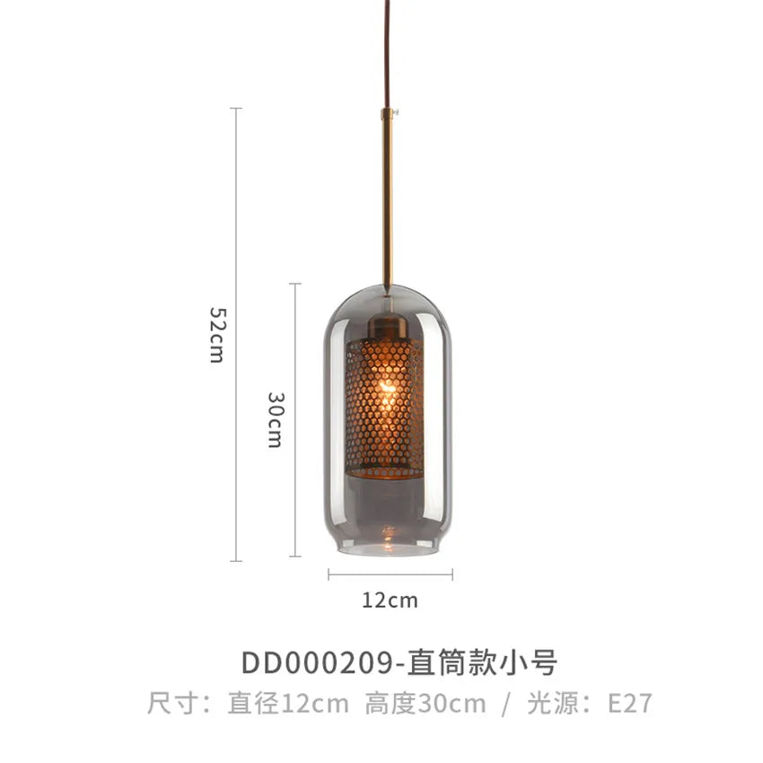 Moderne Pendelleuchte aus Glas für elegante Wohnraumdekoration - vue 14 sur 17