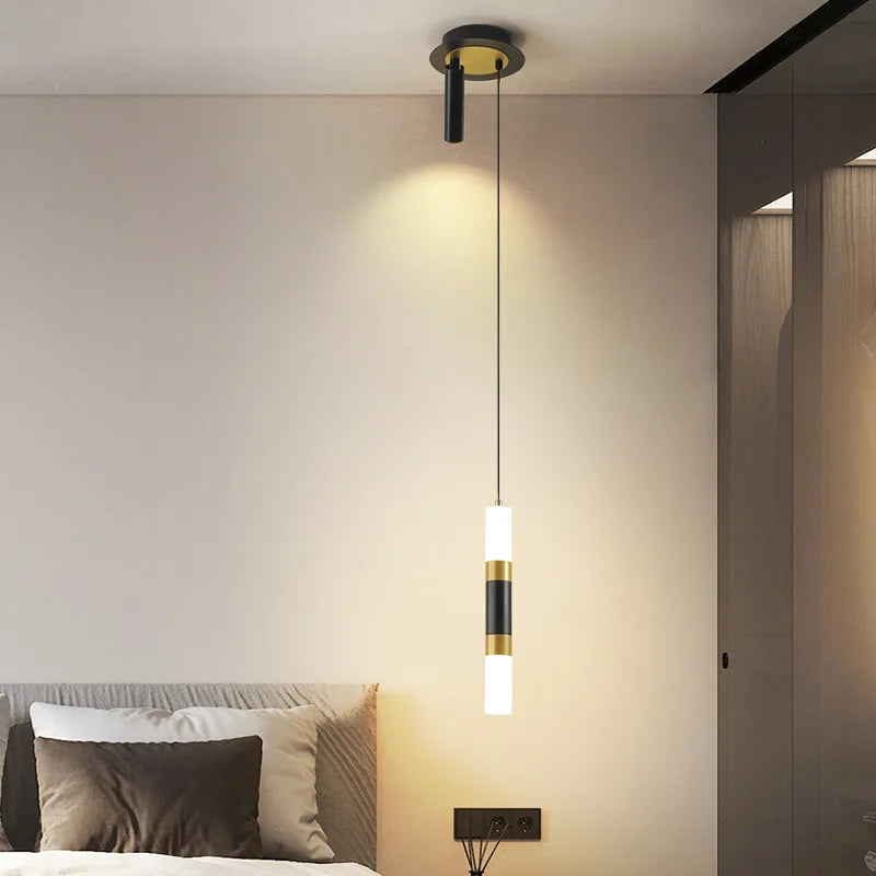 suspension led au design moderne avec long câble - vue 5 sur 14