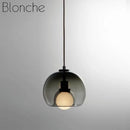 suspension en verre nordique créatif design moderne et élégant
