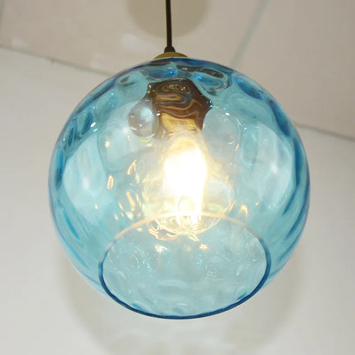 LED-Pendelleuchte im modernen Kugelglas-Design - vue 2 sur 9