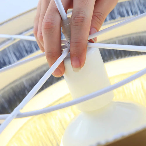 lustre romantique en fil de coton pour décoration intérieure - vue 6 sur 10