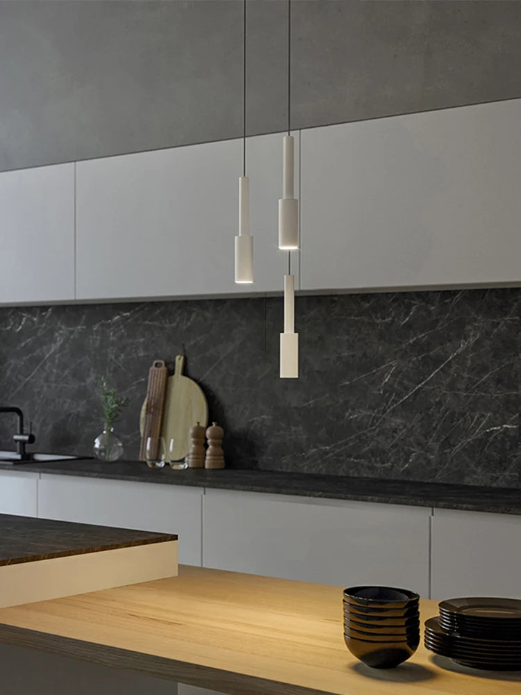 suspension led longue pour bar et cuisine - vue 5 sur 8