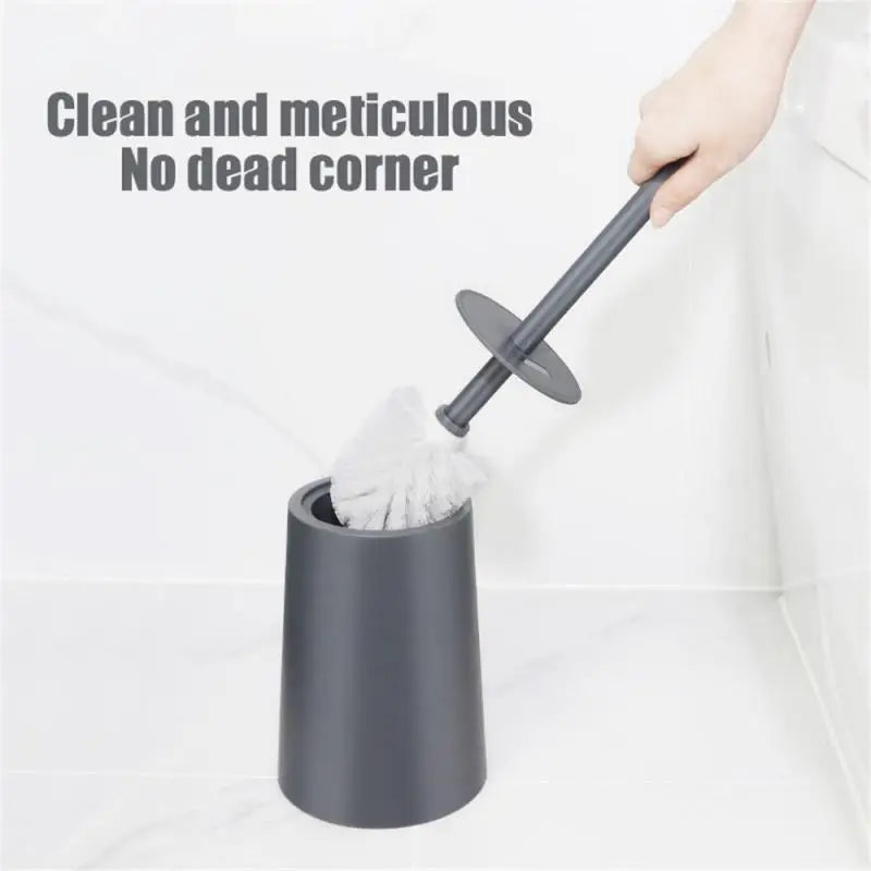 brosse de toilette moderne avec couvercle et design élégant - vue 2 sur 9