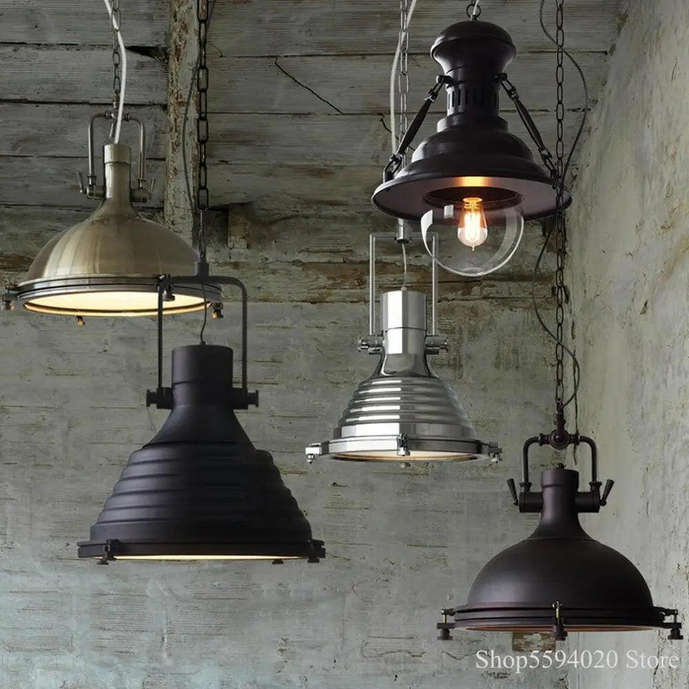 Suspension style loft campagne américaine éclairage rétro industriel