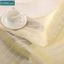 Rideau tulle carreaux style europeen pour salon chambre