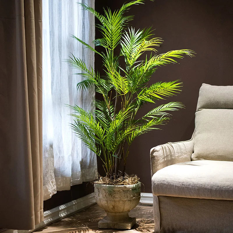 plantes tropicales palmier artificiel branches en plastique réalistes - vue 7 sur 12