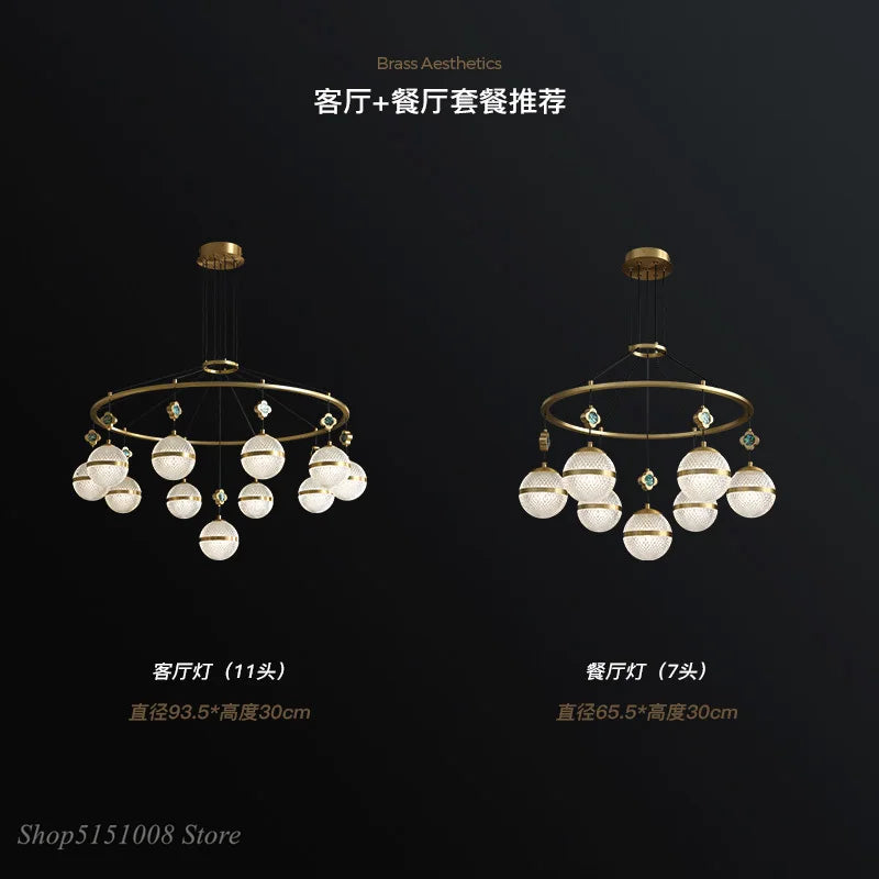 lustre moderne minimaliste en cristal luxueux 2021 - vue 5 sur 8