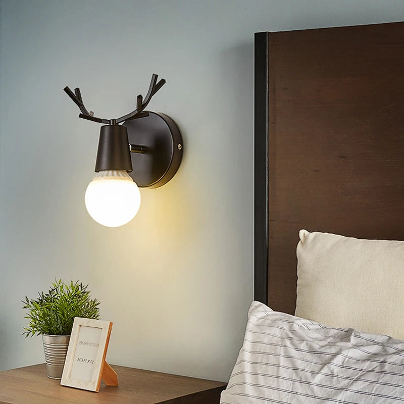 applique murale led en bois style industriel pour hôtel - vue 6 sur 12