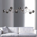 lustre nordique led en verre suie moderne pour bar et café