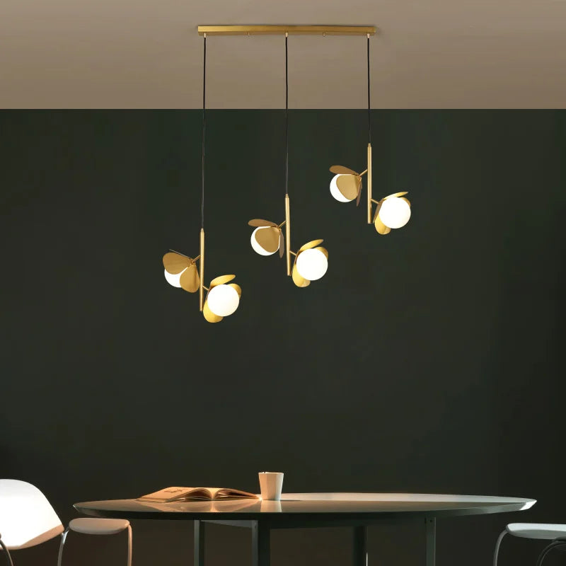 plafonnier led créatif design européen luxueux et chaleureux - vue 4 sur 9
