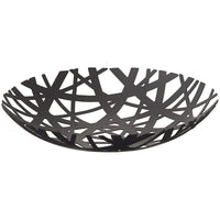 2498 Tower Fruit Bowl - Modern Kitchen Counter Basket Holder,Black