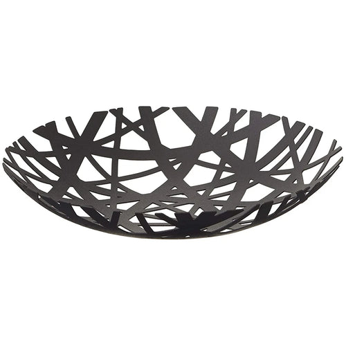 2498 Tower Fruit Bowl - Modern Kitchen Counter Basket Holder,Black