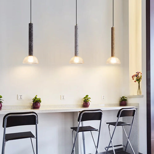 Pendelleuchte aus Terrazzo für moderne Küche und Bar - vue 3 sur 10