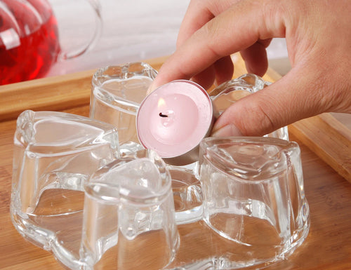 Service a the verre double paroi infuseur chauffe