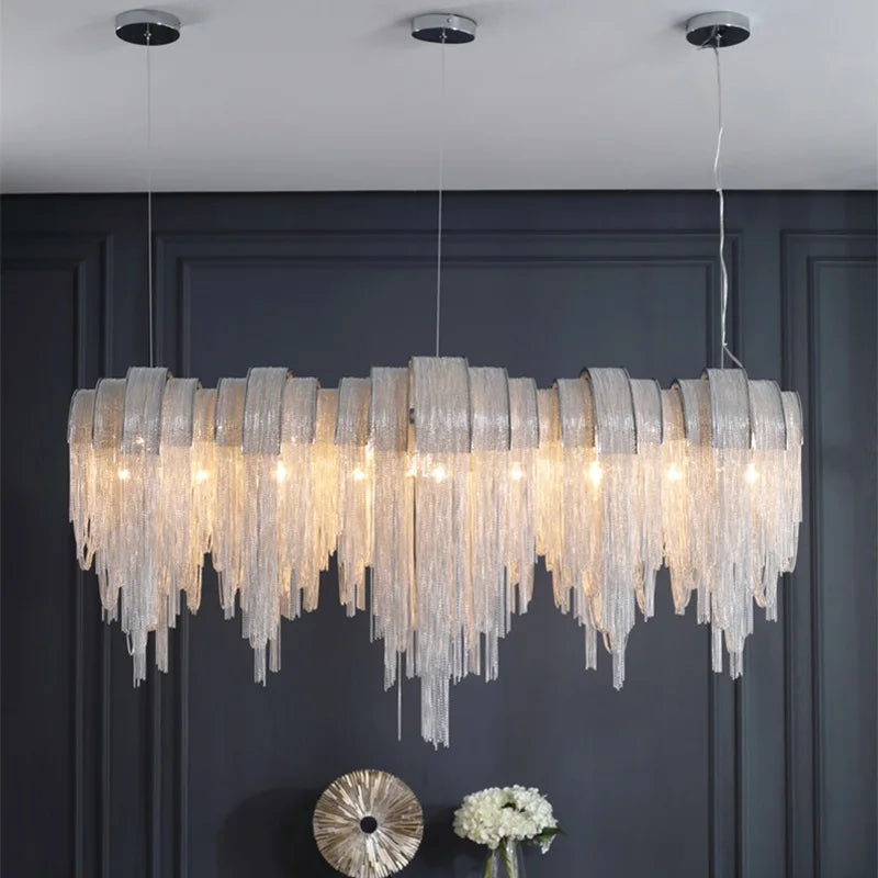 lustre moderne léger créatif pour espaces contemporains - vue 4 sur 12