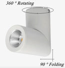 Spot Downlights LED rotatifs à intensité variable 7W9W12W15W COB LED AC110-220V LED éclairage intérieur blanc froid chaud