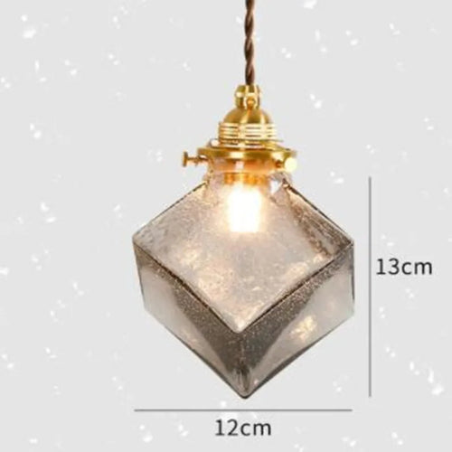 Pendelleuchte aus japanischem Glas im Vintage-Stil für industrielle Einrichtung - vue 9 sur 10
