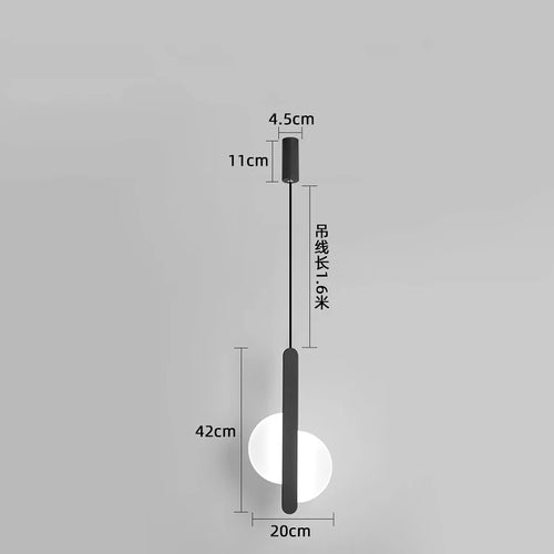 Moderne LED-Pendelleuchte für elegante Innenraumdekoration - vue 10 sur 12