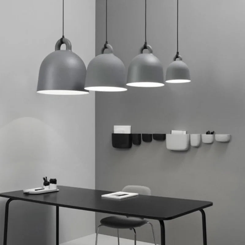lustre de restaurant postmoderne design danois lampes suspendues romantiques - vue 6 sur 9