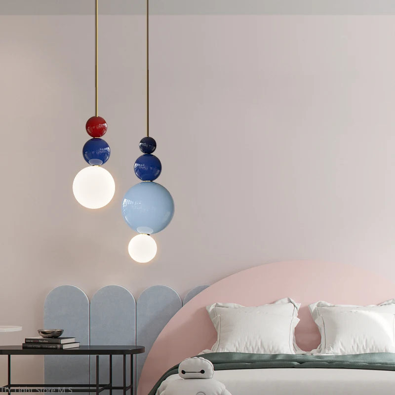 suspension moderne minimaliste en résine gourde - vue 5 sur 9