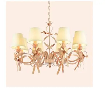 lustre à led rose pour chambre de fille décorative élégante - vue 14 sur 14