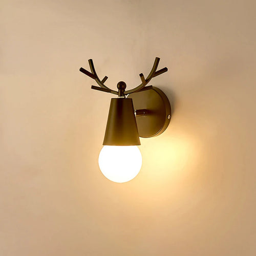 applique murale led en bois style industriel pour hôtel