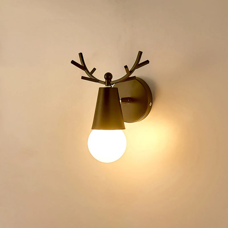 applique murale led en bois style industriel pour hôtel - vue 3 sur 12