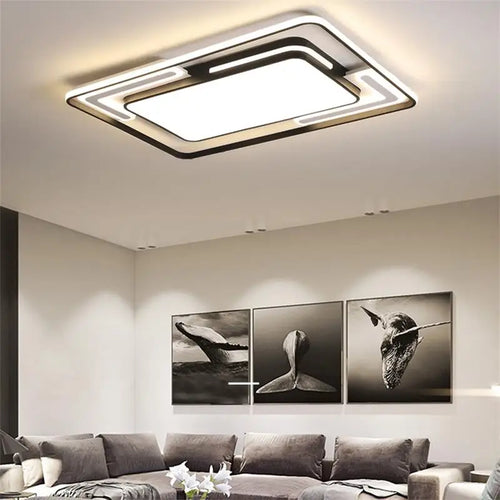 Moderne geometrische LED-Deckenleuchte für die Innenbeleuchtung - vue 4 sur 9