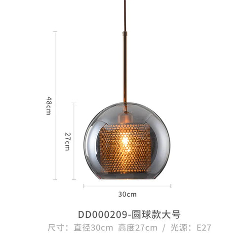 Moderne Pendelleuchte aus Glas für elegante Wohnraumdekoration - vue 15 sur 17