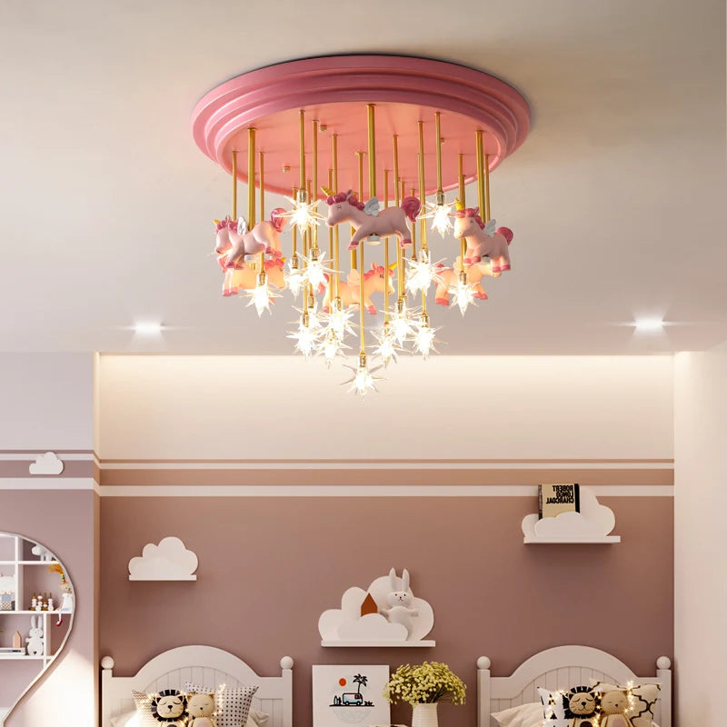 lustre led romantique pour décoration intérieure élégante et chaleureuse - vue 3 sur 10