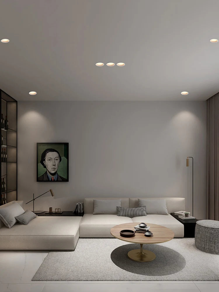 led downlight spot encastré lampe panneau rond pour éclairage intérieur - vue 3 sur 9