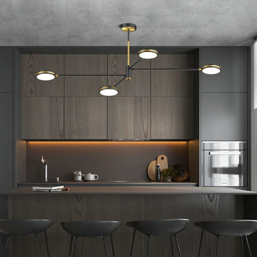 lustre led moderne pour restaurant style nordique