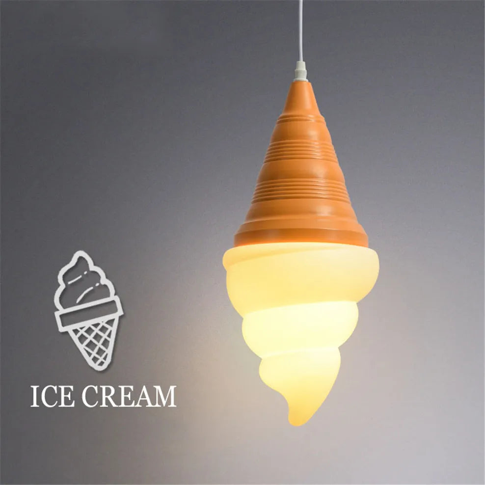 suspension enfants led créatif cônes crème glacée - vue 6 sur 9