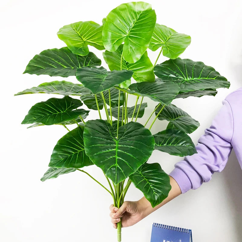 feuilles tropicales monstera palmier artificiel pour décoration intérieure - vue 17 sur 18
